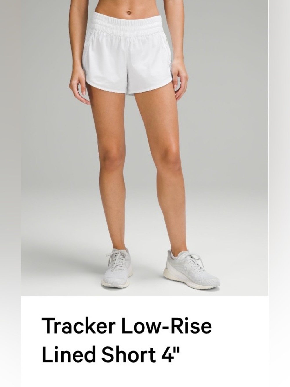 lululemon athletica White Athletic Tracker Shorts